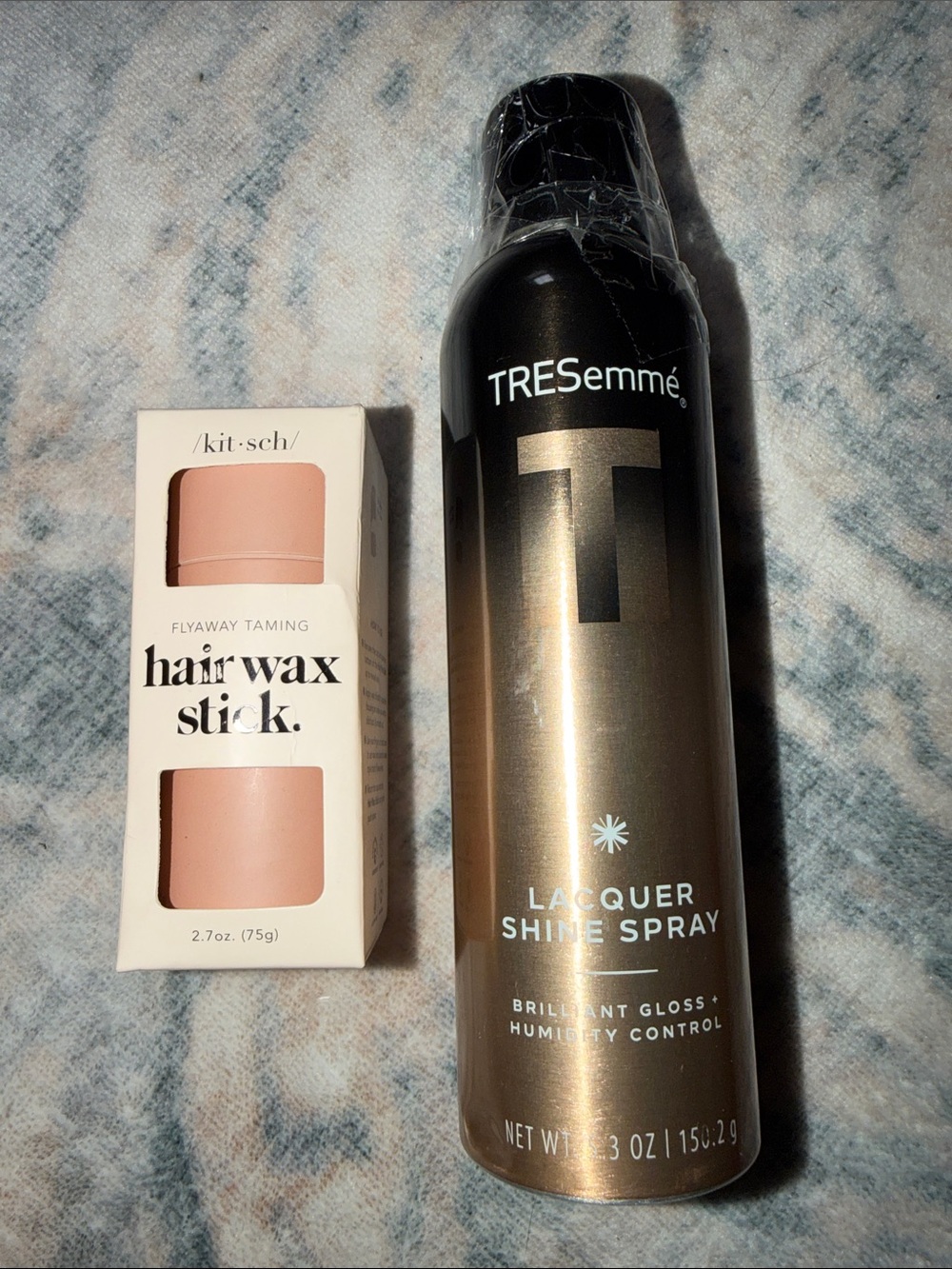 TREsemmé Lacquer Shine Spray + Kitsch Hair Wax Stick Duo - RV:$27!!